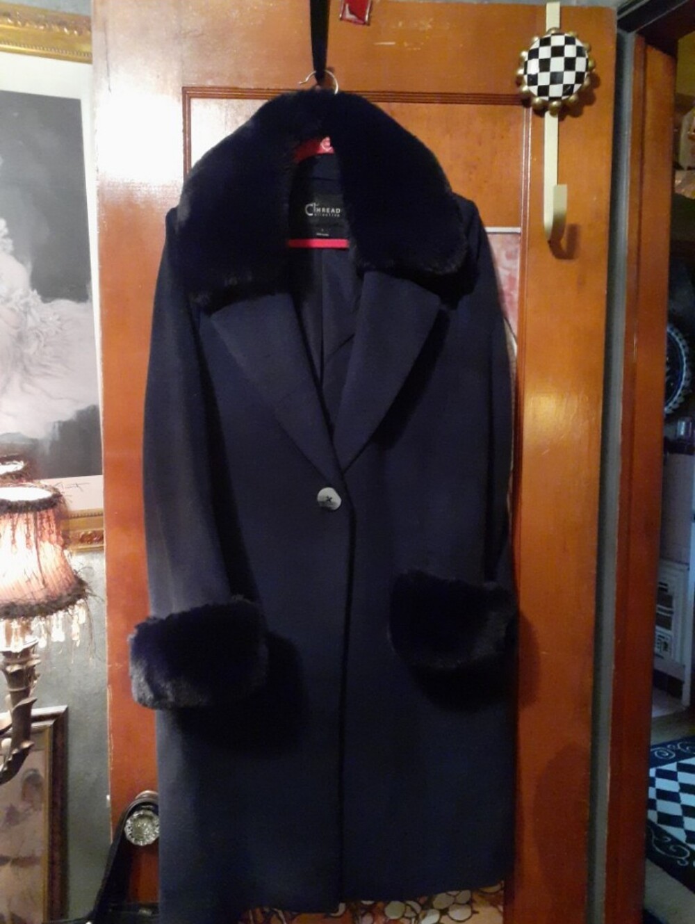 Threads Coats Large Navy